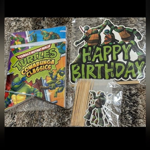 Teenage Mutant Ninja Turtle Birthday Decor and Supplies - Picture 3 of 3